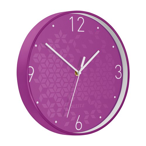 Leitz WOW Wall Clock Purple 90150062