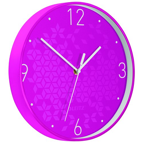 Leitz WOW Wall Clock Pink 90150023