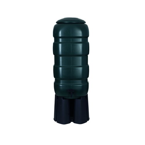 Whitefurze Space Saving Water Butt 100 Litre Green G29WB10G