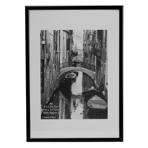 Backloading Certificate Frame A4 Black A4MARBLK-NG