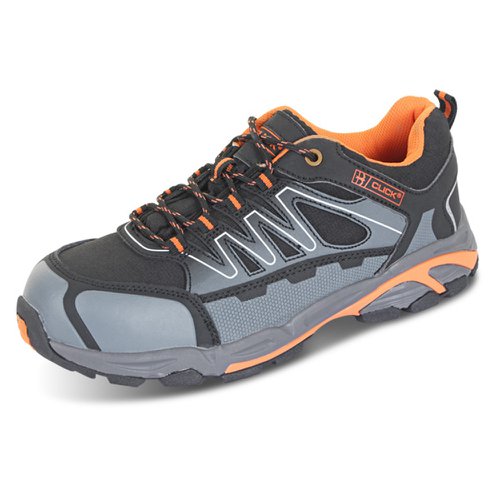 Beeswift S3 Composite Trainers Black/Orange/Grey (Size 4-12) (1 Pair) CF29