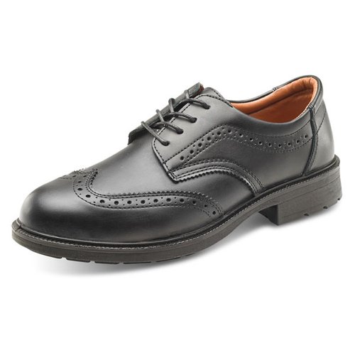 Beeswift S1 Brogue Shoes Black (Size 5-12) (1 Pair) CF115