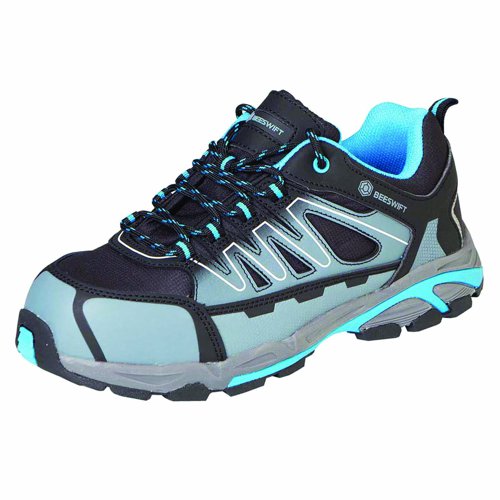 Beeswift S3 Composite Trainers Black/Blue/Grey Size 6/EU39 (1 Pair) CF29B06