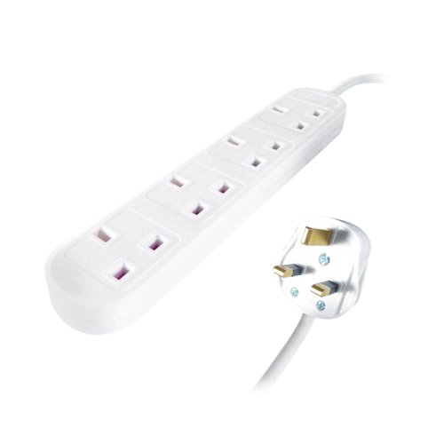 ConnektGear UK 4-Way Power Extension Block 2m 27-4020