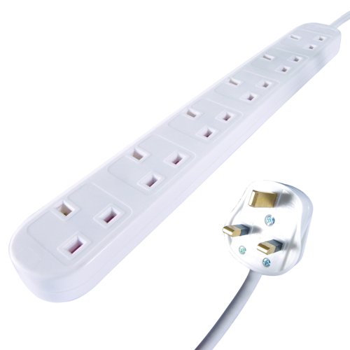 ConnektGear UK 6-Way Power Extension Block 5m 27-6050