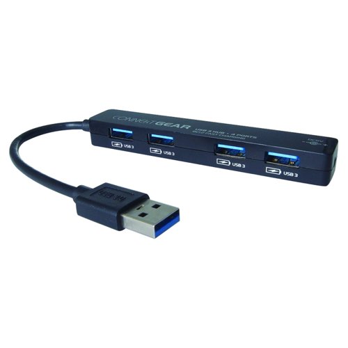 ConnektGear USB 3.0 Hub 4-Port UK Power Supply 25-0059