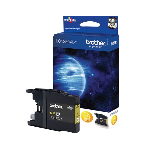 Brother Inkjet Cartridge High Capacity Yellow LC1280XLY