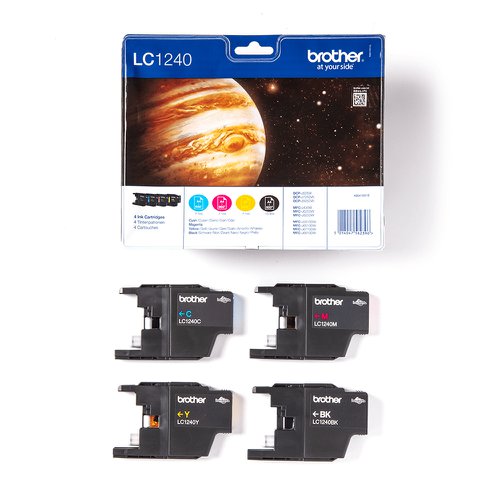 Brother Inkjet Cartridge Black/Cyan/Magenta/Yellow Value Pack LC1240VALBP