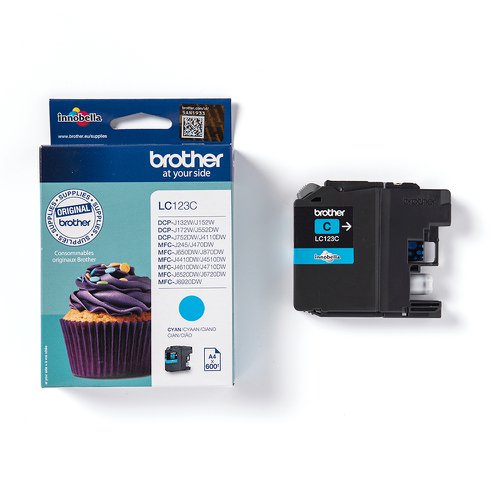 Brother Inkjet Cartridge High Capacity Cyan LC123C