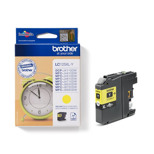Brother Inkjet Cartridge High Capacity Yellow LC125XLY