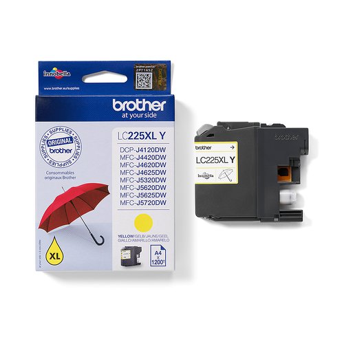 Brother Inkjet Cartridge High Capacity Yellow LC225XLY
