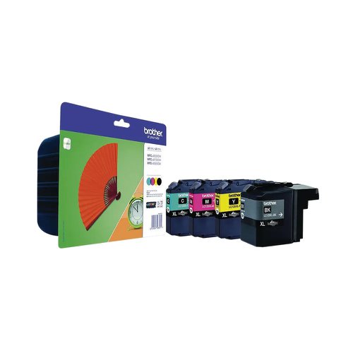 Brother Inkjet Cartridge High Capacity Black/Cyan/Magenta/Yellow Value Pack LC129XLVALBP