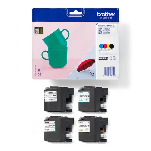 Brother Inkjet Cartridge High Capacity Black/Cyan/Magenta/Yellow Value Pack LC227XLVALBP
