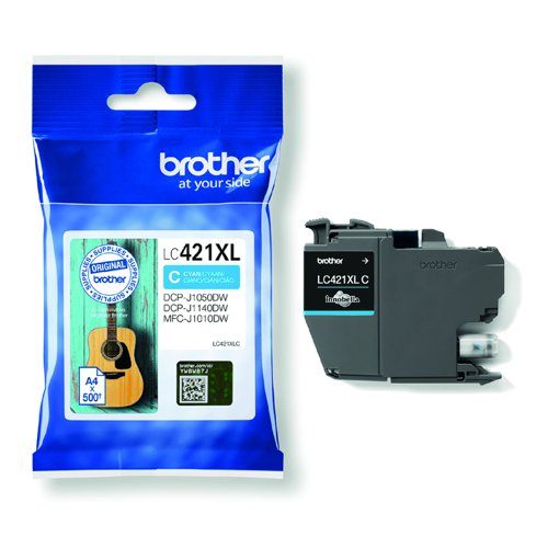 Brother Inkjet Cartridge High Capacity Cyan LC421XLC
