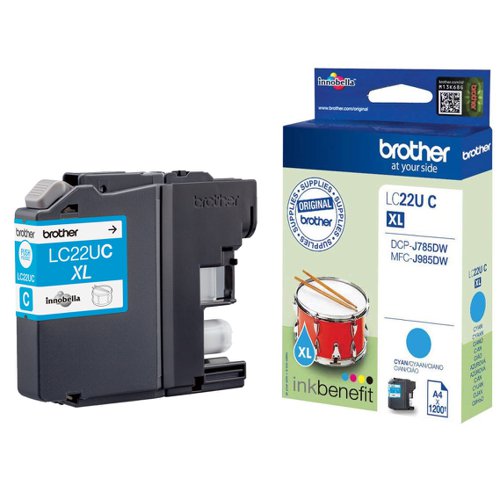 Brother Inkjet Cartridge Cyan LC22UC