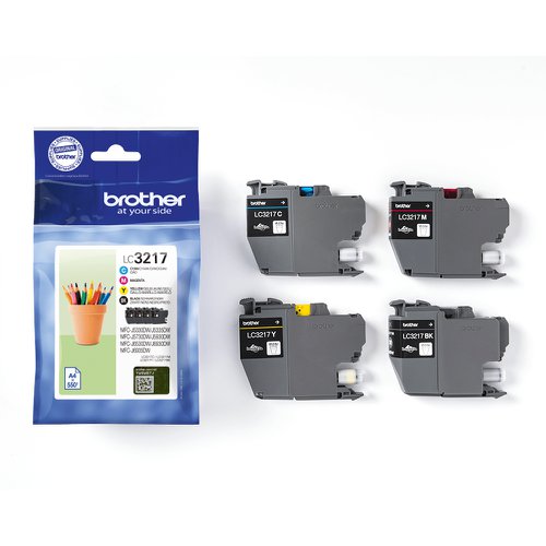 Brother Inkjet Cartridge Black/Cyan/Magenta/Yellow Value Pack LC3217VAL
