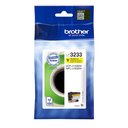 Brother Inkjet Cartridge High Capacity Yellow LC3233Y