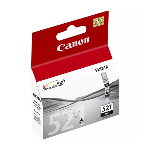 Canon No.521 Inkjet Cartridge Black CLI-521BK 2933B001