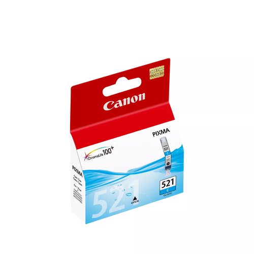 Canon No.521 Inkjet Cartridge Cyan CLI-521C 2934B001