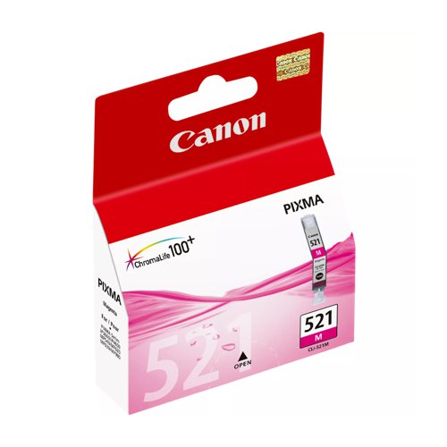 Canon No.521 Inkjet Cartridge Magenta CLI-521M 2935B001