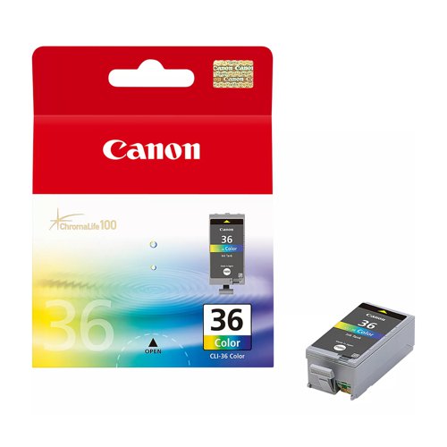 Canon No.36 Inkjet Cartridge Colour CLI-36C 1511B001