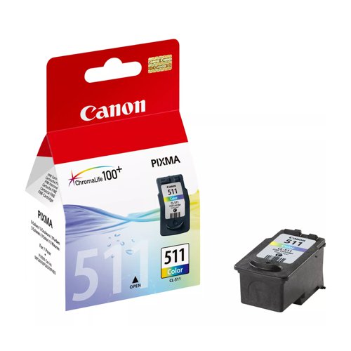 Canon No.511 Inkjet Cartridge Colour CL-511 2972B001