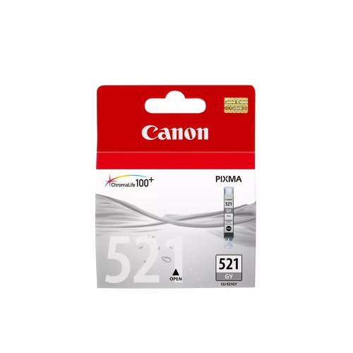 Canon No.521 Inkjet Cartridge Grey CLI-521GY 2937B001