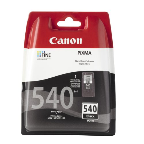 Canon No.540 Inkjet Cartridge Black PG-540 5225B005