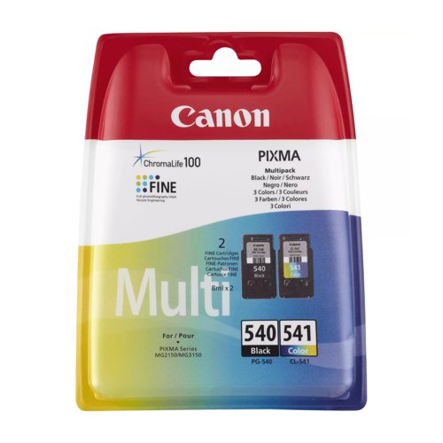 Canon No.540/541 Inkjet Cartridge Black/Colour Twinpack PG-540/CL-541 5225B006