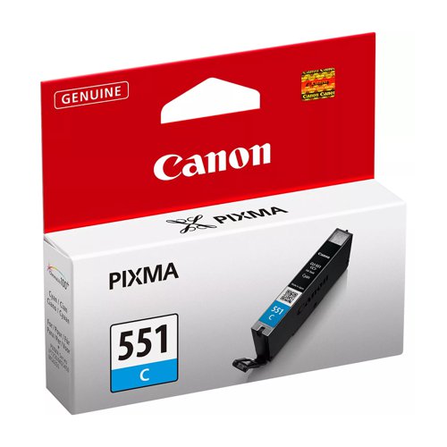 Canon No.551 Inkjet Cartridge Cyan CLI-551C 6509B001