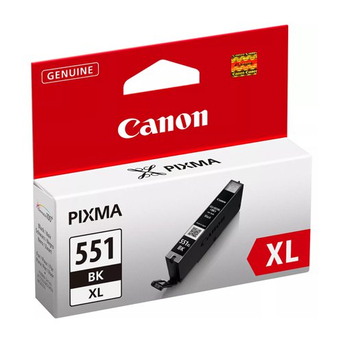Canon No.551 Inkjet Cartridge High Capacity Black CLI-551XLBK 6443B001