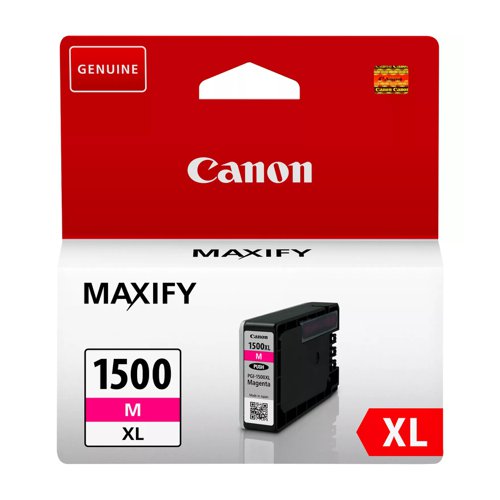 Canon No.1500 Inkjet Cartridge High Capacity Magenta PGI1500XLM 9194B001