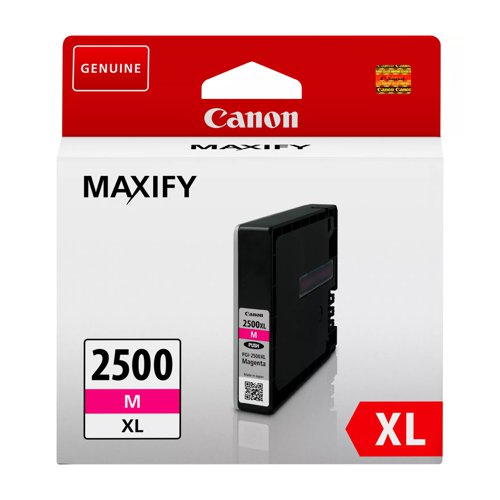 Canon No.2500 Inkjet Cartridge High Capacity Magenta PGI2500XLM 9266B001