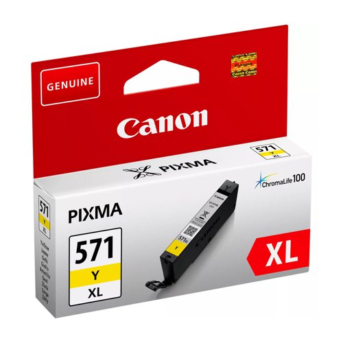 Canon No.571 Inkjet Cartridge High Capacity Yellow CLI-571XLY 0334C001
