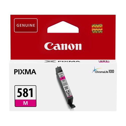 Canon No.581 Inkjet Cartridge Magenta CLI-581M 2104C001