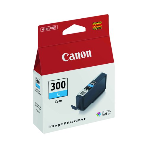 Canon No.300 Inkjet Cartridge Cyan PFI-300C 4194C001