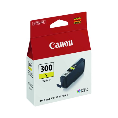 Canon No.300 Inkjet Cartridge Yellow PFI-300Y 4196C001