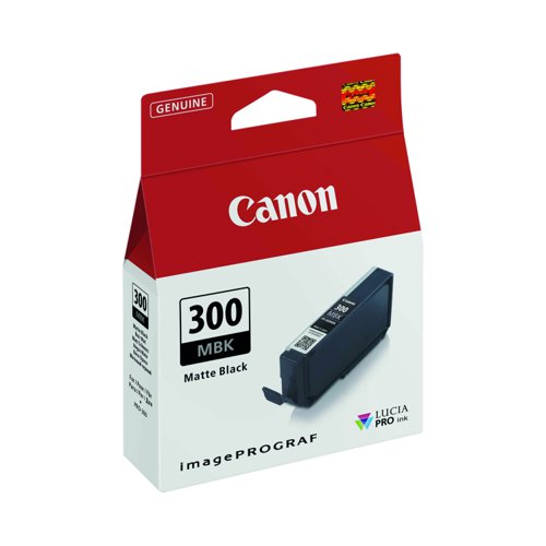 Canon No.300 Inkjet Cartridge Matt Black PFI-300MBK 4192C001