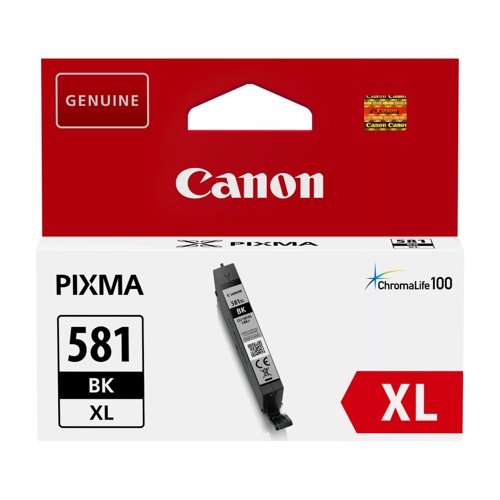Canon No.581 Inkjet Cartridge High Capacity Black CLI-581XLBK 2052C001