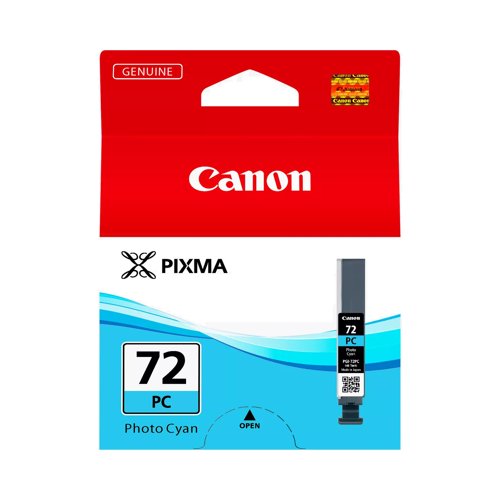 Canon No.72 Inkjet Cartridge Photo Cyan PGI-72PC 6407B001