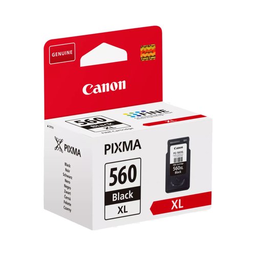 Canon No.560 Inkjet Cartridge High Capacity Black PG-560XL 3712C001