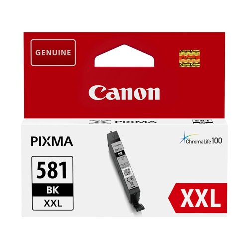 Canon No.581 Inkjet Cartridge Extra High Capacity Black CLI-581BKXXL 1998C001