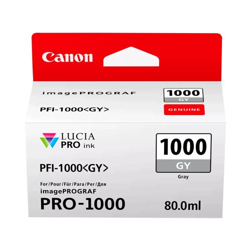 Canon No.1000 Inkjet Cartridge Grey PFI-1000GY 0552C001
