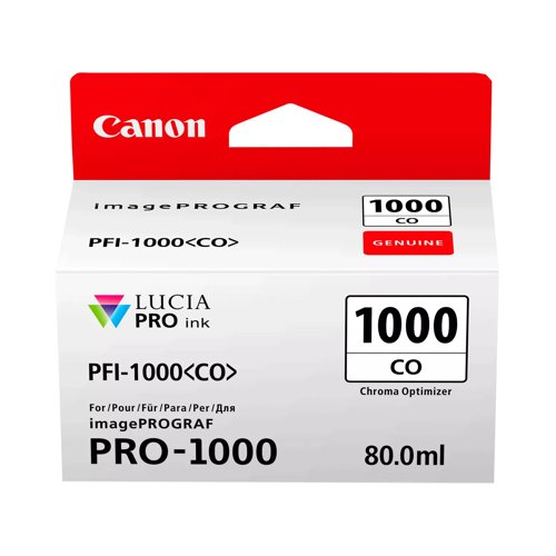 Canon No.1000 Inkjet Cartridge Chroma Optimizer Clear PFI-1000CO 0556C001