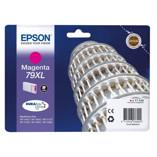 Epson No.79XL Inkjet Cartridge High Capacity Magenta T79034010
