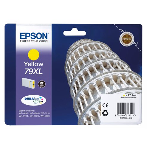 Epson No.79XL Inkjet Cartridge High Capacity Yellow T79044010