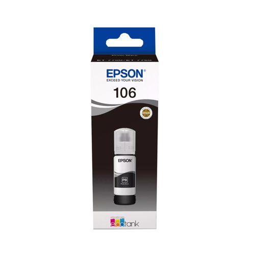 Epson No.106 EcoTank Ink Bottle Photo Black 70ml T00R140