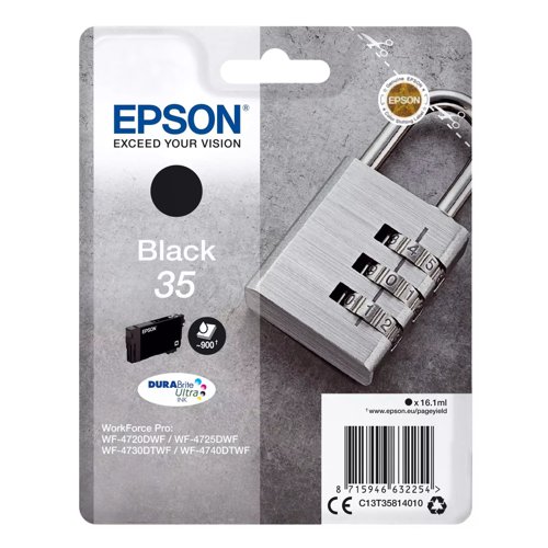 Epson No.35 Inkjet Cartridge Black T35814010