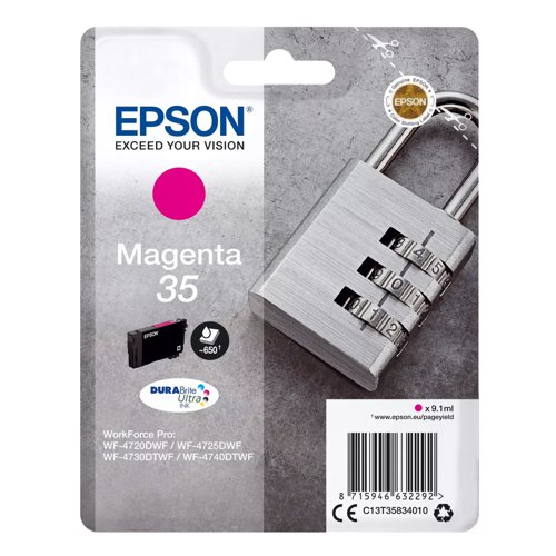 Epson No.35 Inkjet Cartridge Magenta T35834010