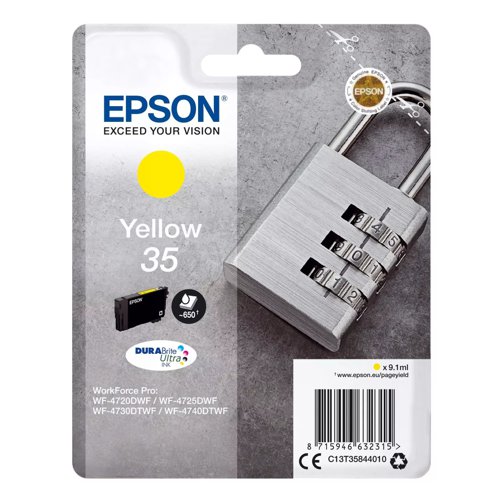 Epson No.35 Inkjet Cartridge Yellow T35844010